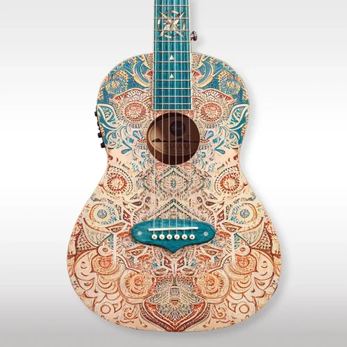 Lindo Sahara Nylon Strings Electro Acoustic Travel GuitarNew