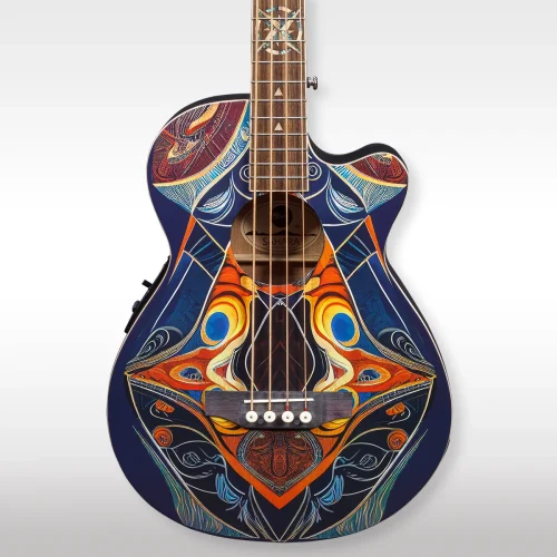 Lindo Sahara Short Scale Electro Acoustic Bass Guitar New