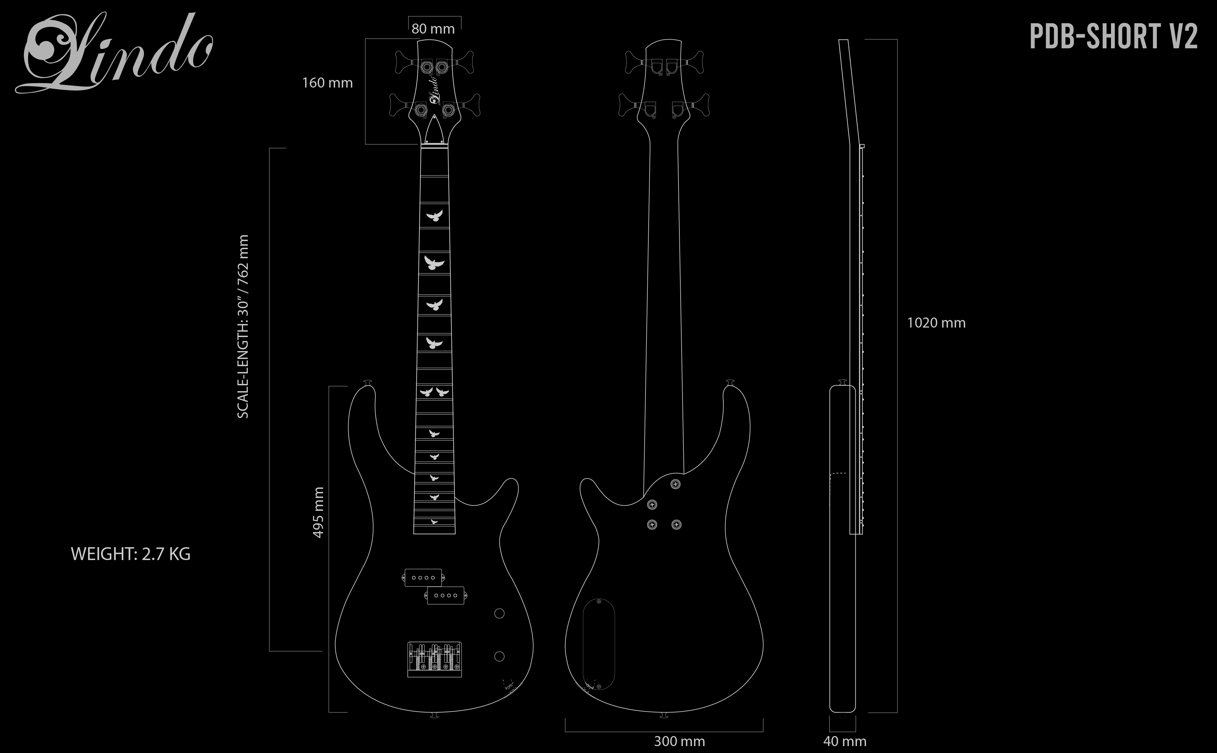 pdb short v2 dimensions