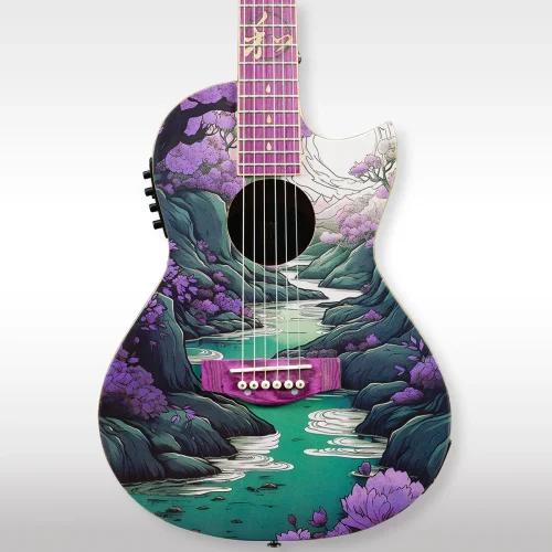 Lindo Ryokou Electro Acoustic Travel Guitar New