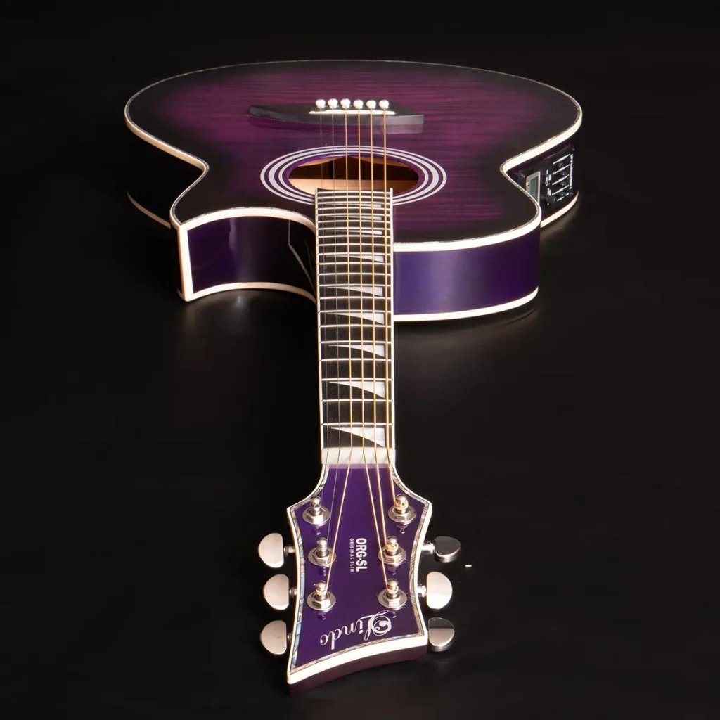 Lindo ORG-SL Purple Headstock Down