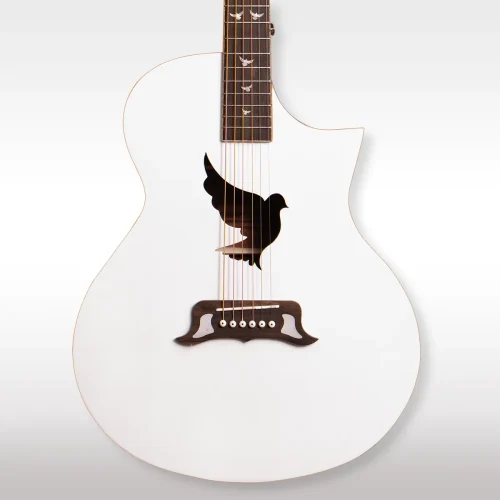 Lindo White Dove V3 Electro Acoustic Guitar