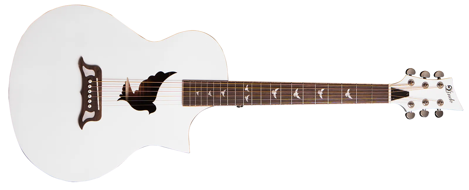 Lindo White Dove V4 Electro Acoustic Guitar Full Landscape