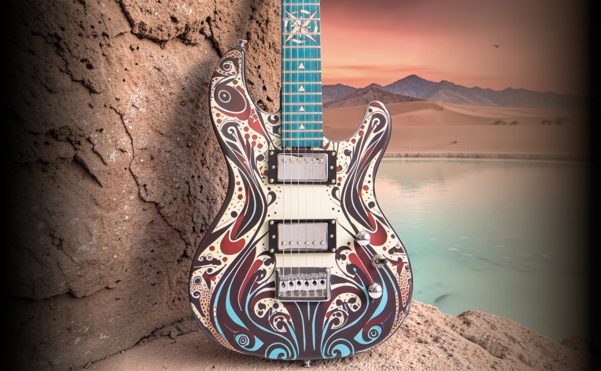 Lindo Sahara V2 Electric Guitarin Desert Oasis